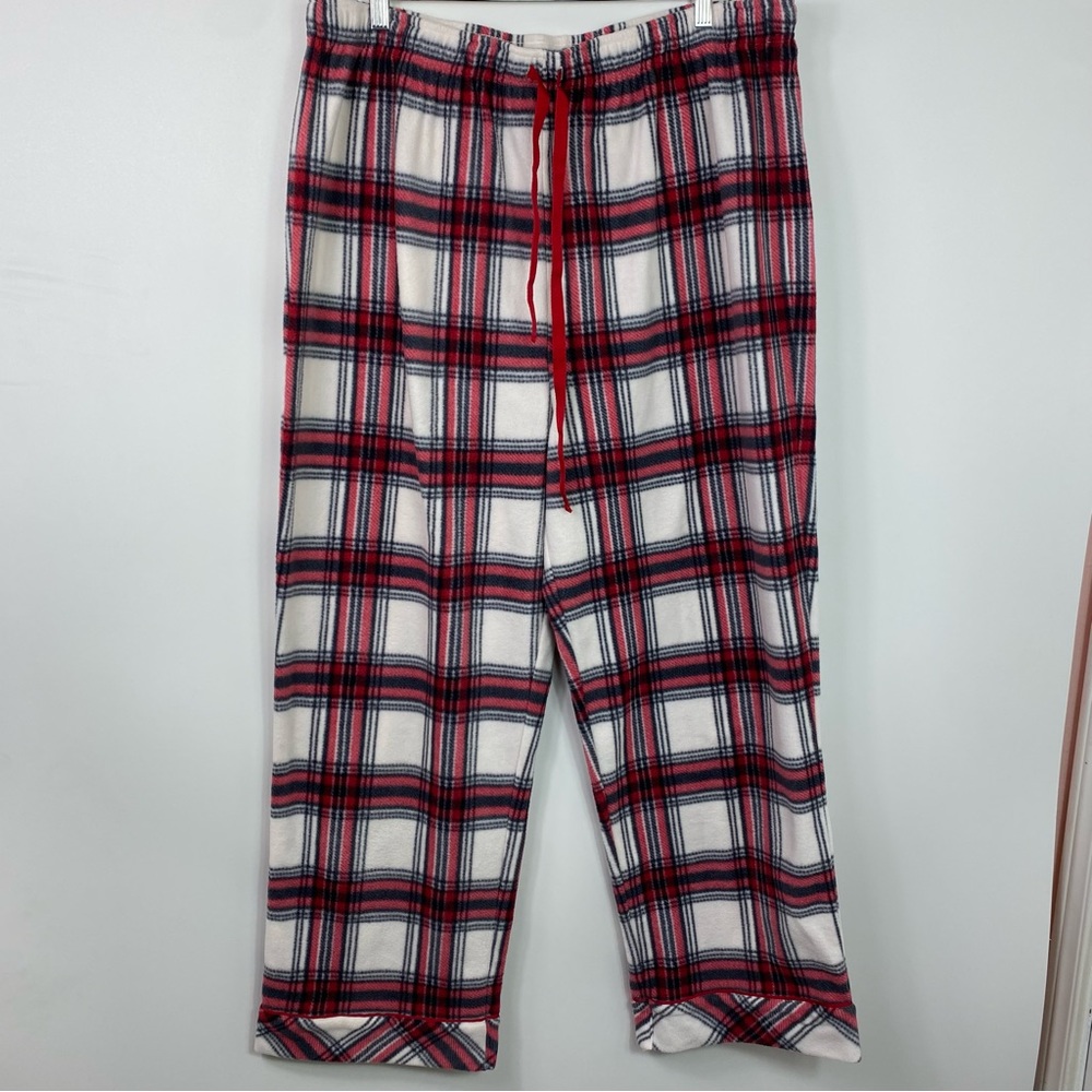 Pajamagram pants fleece plaid XL